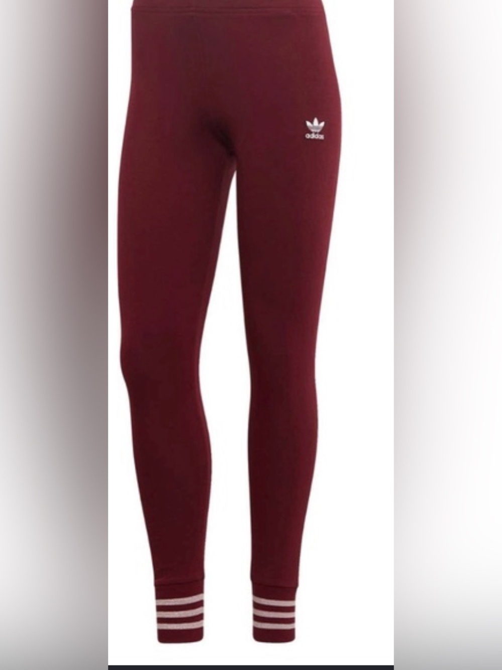 adidas Originals Women's Trefoil Ankle-Stripe Leggings